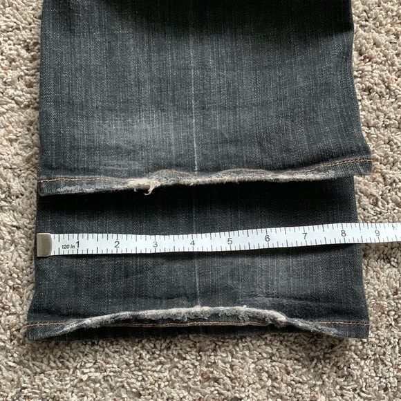 7 for All Mankind Bootcut Black Wash Jeans - Picture 10 of 12